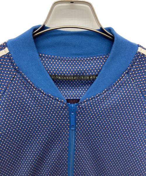 My Beautiful Landlet（マイビューティフルランドレット）My Beautiful Landlet (マイビューティフルランドレット) JACQUARD CHECK JERSEY TRACK JACKET/WM02-BZ242021 ブルーの古着・服飾アイテム