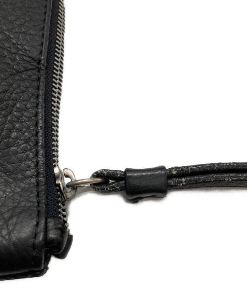 Maison Margiela（メゾンマルジェラ）Maison Margiela (メゾンマルジェラ) レザークラッチバッグ/S55WH0010 ブラックの古着・服飾アイテム