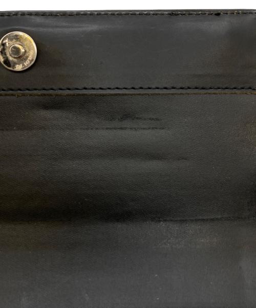 Jean Paul GAULTIER（ジャンポールゴルチェ）Jean Paul GAULTIER (ジャンポールゴルチェ) メタルプレートレザーショルダーバッグ ブラックの古着・服飾アイテム