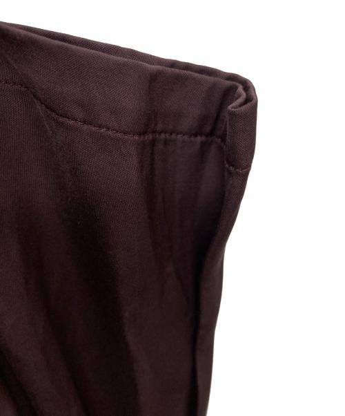 MM6 Maison Margiela（エムエムシックスメゾンマルジェラ）MM6 Maison Margiela (エムエムシックスメゾンマルジェラ) Viscose Lining Look Ribbon Shirt/S52DL0197 ブラウン サイズ:40の古着・服飾アイテム