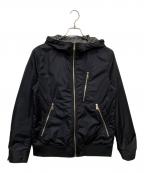 BLACK LABEL CRESTBRIDGEブラックレーベル クレストブリッジ）の古着「リバーシブルジップアップパーカー/51F18-117-09」｜グレー