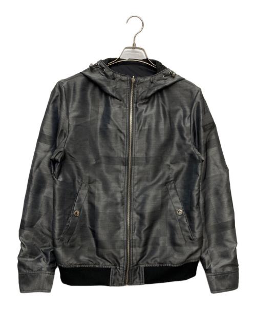 BLACK LABEL CRESTBRIDGE（ブラックレーベル クレストブリッジ）BLACK LABEL CRESTBRIDGE (ブラックレーベル クレストブリッジ) リバーシブルジップアップパーカー/51F18-117-09 グレー サイズ:Ｌの古着・服飾アイテム