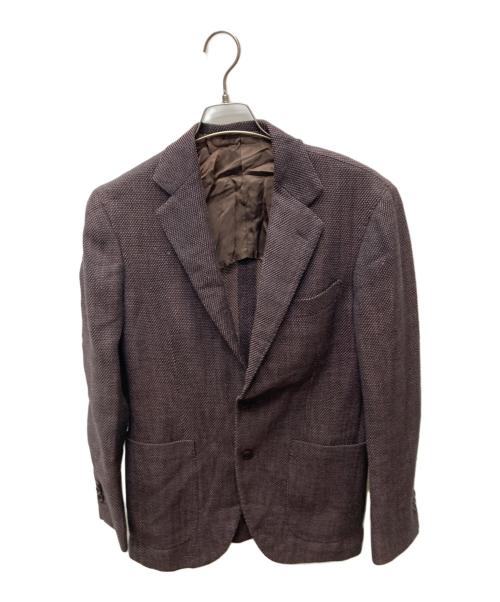BEAMS F（ビームスエフ）BEAMS F (ビームスエフ) FERLA コットンナイロン ジャケット ブラウン サイズ:46 8Rの古着・服飾アイテム