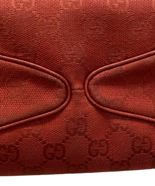 GUCCI（グッチ）GUCCI (グッチ) GGキャンバストートバッグ/113019 レッドの古着・服飾アイテム