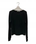 NVRFRGTネヴァーフォーゲット）の古着「Waffle Thermal Long Sleeve T-shirt/NF252T03」｜ブラック