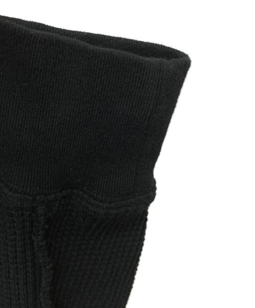 NVRFRGT（ネヴァーフォーゲット）NVRFRGT (ネヴァーフォーゲット) Waffle Thermal Long Sleeve T-shirt/NF252T03 ブラック サイズ:2の古着・服飾アイテム