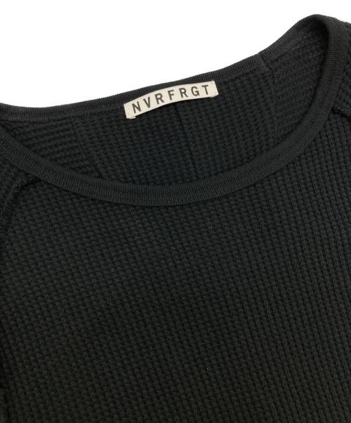 NVRFRGT（ネヴァーフォーゲット）NVRFRGT (ネヴァーフォーゲット) Waffle Thermal Long Sleeve T-shirt/NF252T03 ブラック サイズ:2の古着・服飾アイテム