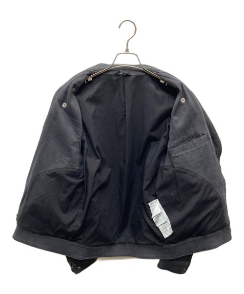 DIESEL（ディーゼル）DIESEL (ディーゼル) コーティングライダースジャケット ブラック サイズ:Sの古着・服飾アイテム
