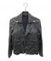 中古・古着 DIESEL (ディーゼル) コーティングライダースジャケット ブラック サイズ:S：13000円