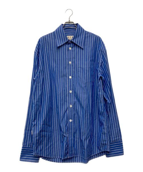 MARNI（マルニ）MARNI (マルニ) ストライプオーバーシャツ/CUMU0170A0 S48843 ブルー サイズ:46の古着・服飾アイテム