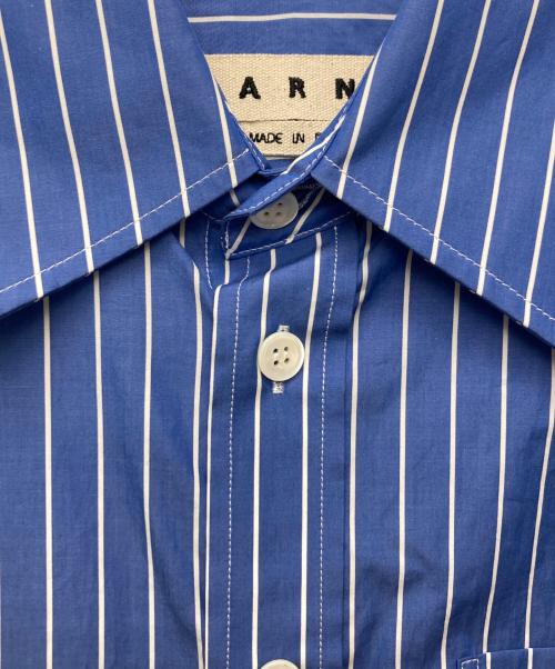 MARNI（マルニ）MARNI (マルニ) ストライプオーバーシャツ/CUMU0170A0 S48843 ブルー サイズ:46の古着・服飾アイテム