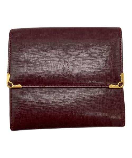 Cartier（カルティエ）Cartier (カルティエ) 3つ折り財布 ボルドーの古着・服飾アイテム