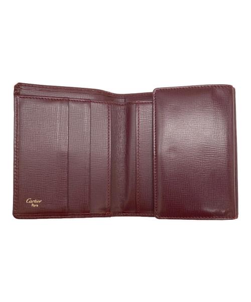 Cartier（カルティエ）Cartier (カルティエ) 3つ折り財布 ボルドーの古着・服飾アイテム