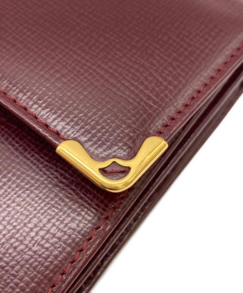 Cartier（カルティエ）Cartier (カルティエ) 3つ折り財布 ボルドーの古着・服飾アイテム