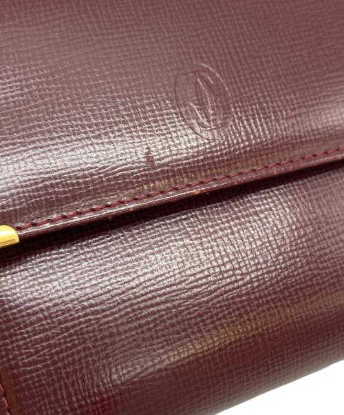 Cartier（カルティエ）Cartier (カルティエ) 3つ折り財布 ボルドーの古着・服飾アイテム
