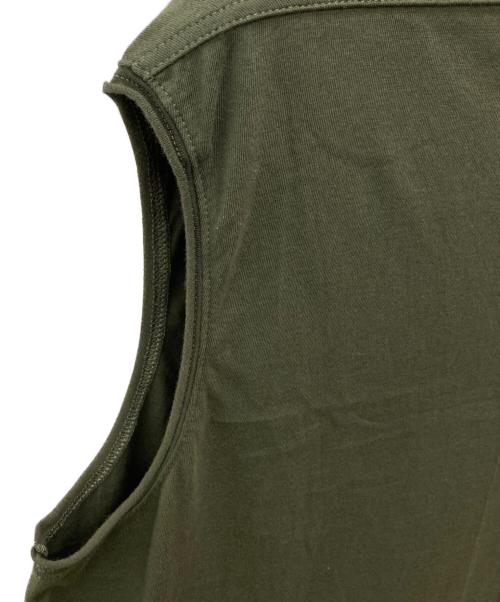 RICK OWENS（リックオウエンス）RICK OWENS (リックオウエンス) TARP SLEEVELESS T-SHIRT/RU02B2160-JA グリーン サイズ:ＸＳの古着・服飾アイテム
