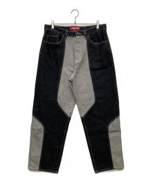 SUPREME（シュプリーム）の古着「2-Tone Paneled Baggy Jean」｜ブラック×グレー