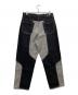SUPREME (シュプリーム) 2-Tone Paneled Baggy Jean ブラック×グレー サイズ:81cm (W32)：28000円