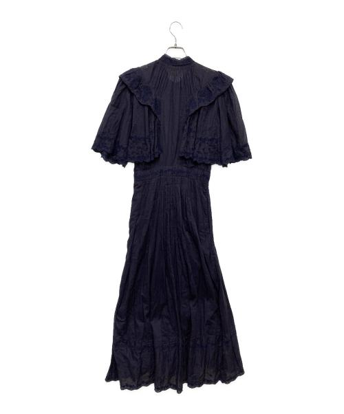 ISABEL MARANT ETOILE（イザベルマランエトワール）ISABEL MARANT ETOILE (イザベルマランエトワール) レースブラウスワンピース/RO2215-22A038E ネイビー サイズ:38の古着・服飾アイテム