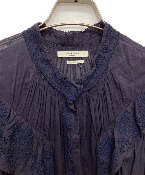 ISABEL MARANT ETOILE（イザベルマランエトワール）ISABEL MARANT ETOILE (イザベルマランエトワール) レースブラウスワンピース/RO2215-22A038E ネイビー サイズ:38の古着・服飾アイテム