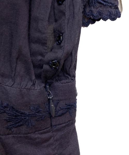 ISABEL MARANT ETOILE（イザベルマランエトワール）ISABEL MARANT ETOILE (イザベルマランエトワール) レースブラウスワンピース/RO2215-22A038E ネイビー サイズ:38の古着・服飾アイテム