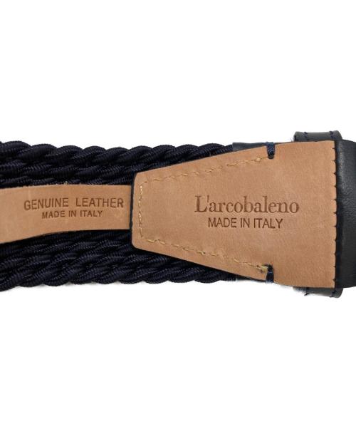 l'arcobaleno（ラルコバレーノ）L'ARCOBALENO (ラルコバレーノ) メッシュベルト ネイビー サイズ:Sの古着・服飾アイテム