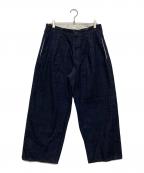 ALMN by WAIPERアーミーバイワイパー）の古着「M-52 Denim One Tuck Balloon Pants/WILA-M52OT」｜インディゴ