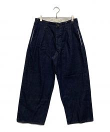 ALMN by WAIPER（アーミーバイワイパー）の古着「M-52 Denim One Tuck Balloon Pants/WILA-M52OT」｜インディゴ