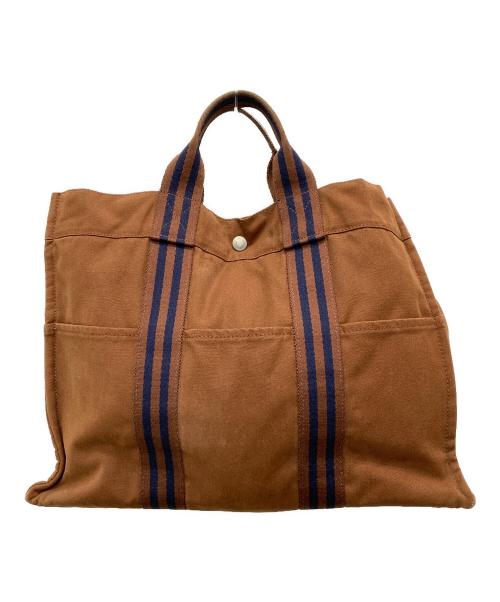 HERMES（エルメス）HERMES (エルメス) フールトゥMMトートバッグ ブラウンの古着・服飾アイテム