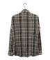 Saint Laurent Paris (サンローランパリ) レギュラーカラーチェックシャツ/376954 グレー サイズ:40：18000円