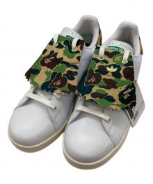 adidas×A BATHING APE（アディダス×アベイシングエイプ）の古着「Stan Smith Golf/ローカットスニーカー/IG5916」｜グリーン×ホワイト