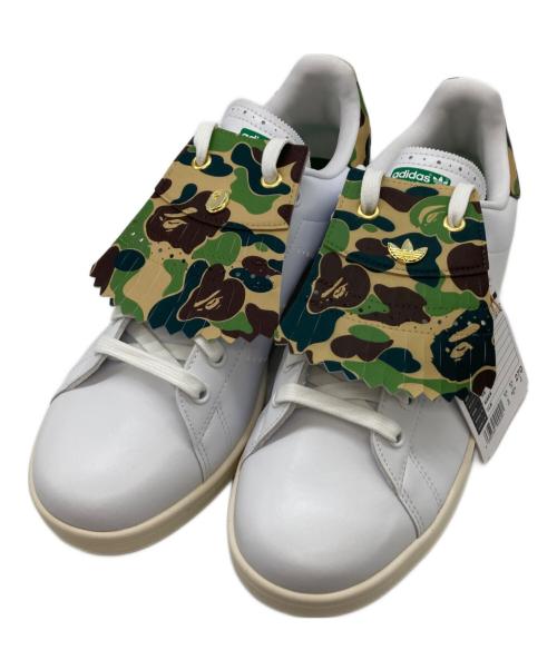 adidas（アディダス）adidas (アディダス) A BATHING APE (アベイシングエイプ) Stan Smith Golf/ローカットスニーカー/IG5916 グリーン×ホワイト サイズ:27 未使用品の古着・服飾アイテム