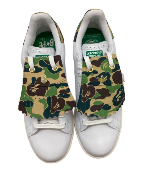 adidas（アディダス）adidas (アディダス) A BATHING APE (アベイシングエイプ) Stan Smith Golf/ローカットスニーカー/IG5916 グリーン×ホワイト サイズ:27 未使用品の古着・服飾アイテム