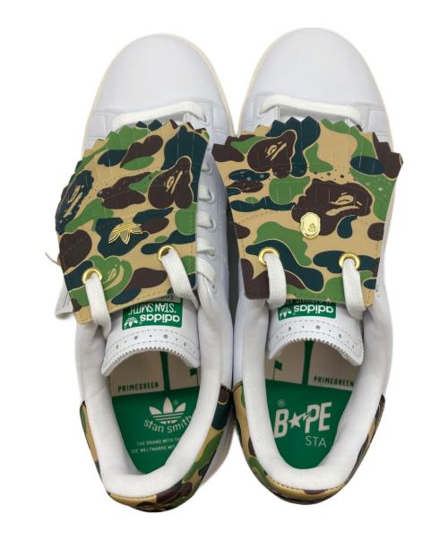 adidas（アディダス）adidas (アディダス) A BATHING APE (アベイシングエイプ) Stan Smith Golf/ローカットスニーカー/IG5916 グリーン×ホワイト サイズ:27 未使用品の古着・服飾アイテム