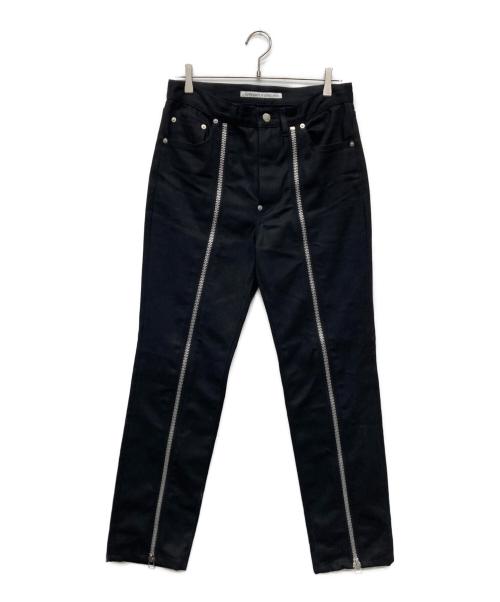 JOHN LAWRENCE SULLIVAN（ジョン ローレンス サリバン）JOHN LAWRENCE SULLIVAN (ジョン ローレンス サリバン) Rigid denim zipped pants/JLS-02-19 ブラック サイズ:46の古着・服飾アイテム