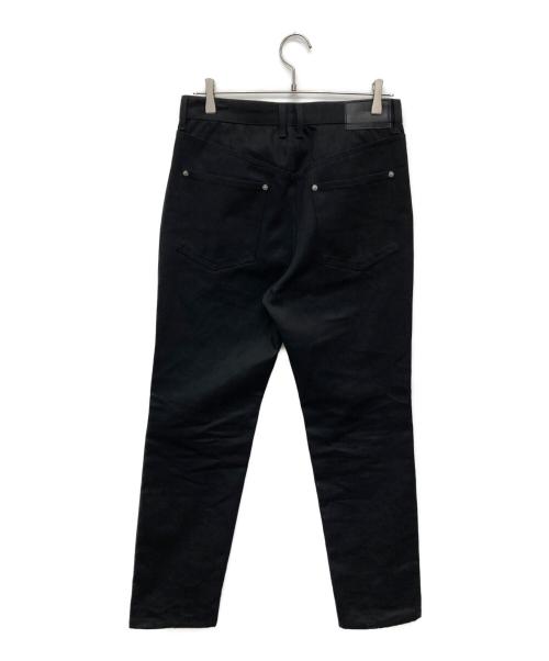 JOHN LAWRENCE SULLIVAN（ジョン ローレンス サリバン）JOHN LAWRENCE SULLIVAN (ジョン ローレンス サリバン) Rigid denim zipped pants/JLS-02-19 ブラック サイズ:46の古着・服飾アイテム