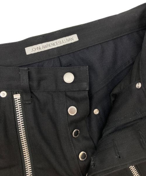 JOHN LAWRENCE SULLIVAN（ジョン ローレンス サリバン）JOHN LAWRENCE SULLIVAN (ジョン ローレンス サリバン) Rigid denim zipped pants/JLS-02-19 ブラック サイズ:46の古着・服飾アイテム