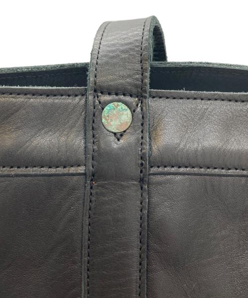 RRL（ダブルアールエル）RRL (ダブルアールエル) コンチョレザートートバック ブラックの古着・服飾アイテム