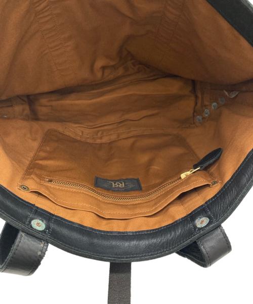 RRL（ダブルアールエル）RRL (ダブルアールエル) コンチョレザートートバック ブラックの古着・服飾アイテム