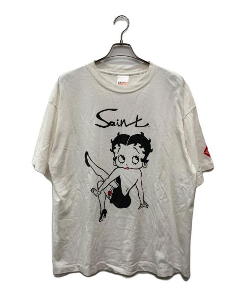SAINT MICHAEL（セントマイケル）SAINT MICHAEL (セントマイケル) BTY SS TEE/SM-HR1-0000-C40 ホワイト サイズ:ＸＬの古着・服飾アイテム