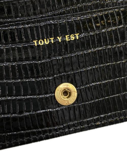 TOUT Y EST（トゥティエ）TOUT Y EST (トゥティエ) ミニショルダーウォレット ブラックの古着・服飾アイテム