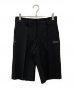 OFFWHITEオフホワイト）の古着「Logo Print Bermuda Shorts ハーフパンツ/OWCA110R21FAB001」｜ブラック