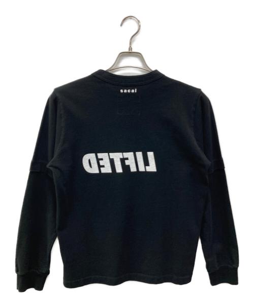 sacai（サカイ）sacai (サカイ) I Get LIFTED L/S T-Shirt ブラック サイズ:1の古着・服飾アイテム