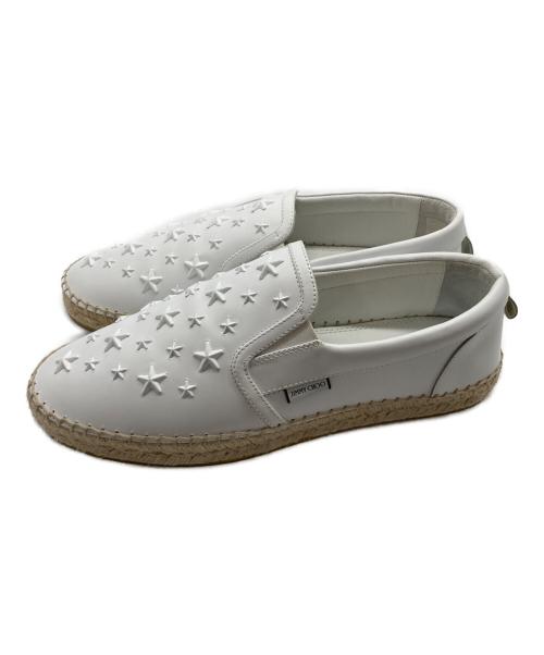 JIMMY CHOO（ジミーチュウ）JIMMY CHOO (ジミーチュウ) スタッズエスパドリーユ ホワイト サイズ:25.5cmの古着・服飾アイテム