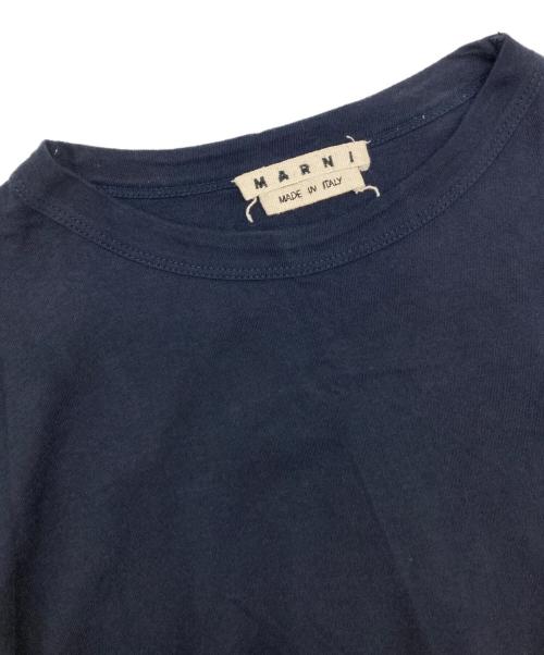 MARNI（マルニ）MARNI (マルニ) シャツ切り替えカットソー/HUMU0097Q0 S22763 ネイビー サイズ:46の古着・服飾アイテム
