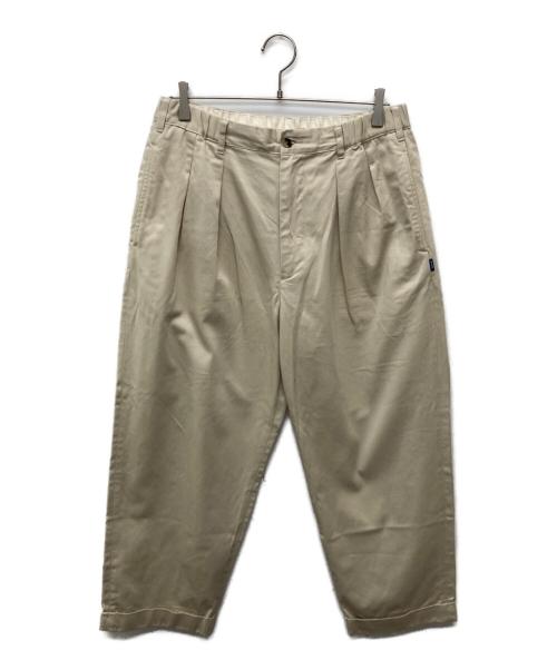 TapWater（タップウォーター）TapWater (タップウォーター) Cotton Chino Tuck Trousers/TP241-40019B ベージュ サイズ:W36の古着・服飾アイテム