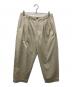 TapWater（タップウォーター）の古着「Cotton Chino Tuck Trousers/TP241-40019B」｜ベージュ