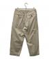 TapWater (タップウォーター) Cotton Chino Tuck Trousers/TP241-40019B ベージュ サイズ:W36：9000円