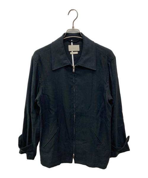 YOKE（ヨーク）YOKE (ヨーク) LINEN ACETATE ZIP BLOUSON/YK25SS0923B ブラック サイズ:Ｍの古着・服飾アイテム