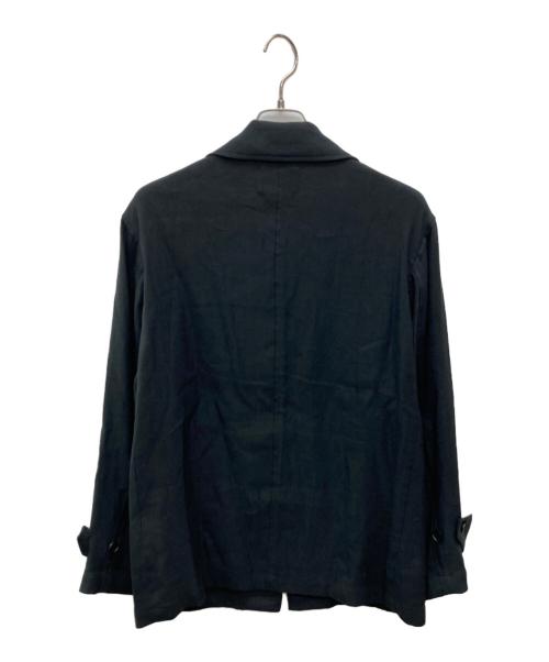YOKE（ヨーク）YOKE (ヨーク) LINEN ACETATE ZIP BLOUSON/YK25SS0923B ブラック サイズ:Ｍの古着・服飾アイテム